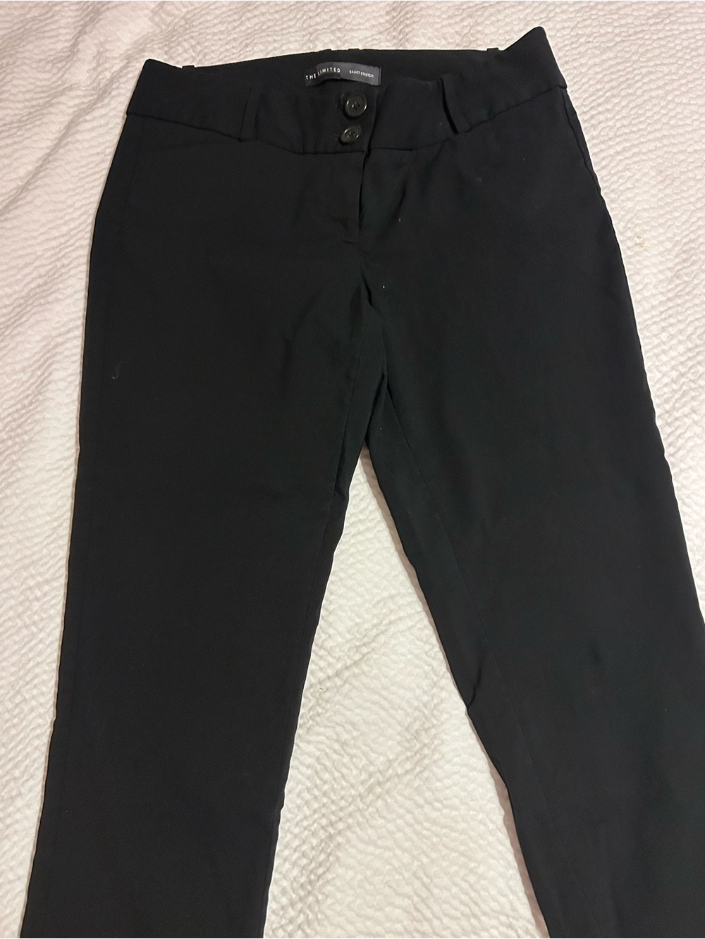 The Limited Black Ponte Slim Dress Capris